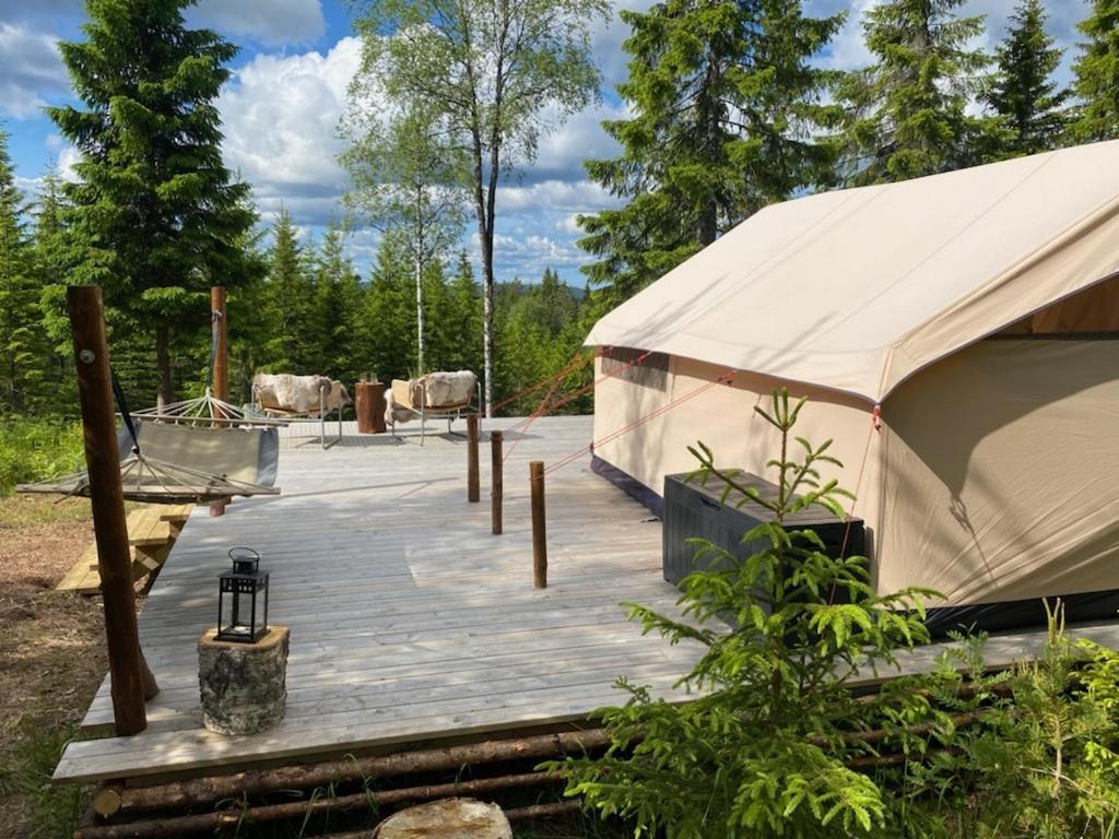 Glamping Tent With Amazing View In The Forest Torsby Extérieur photo